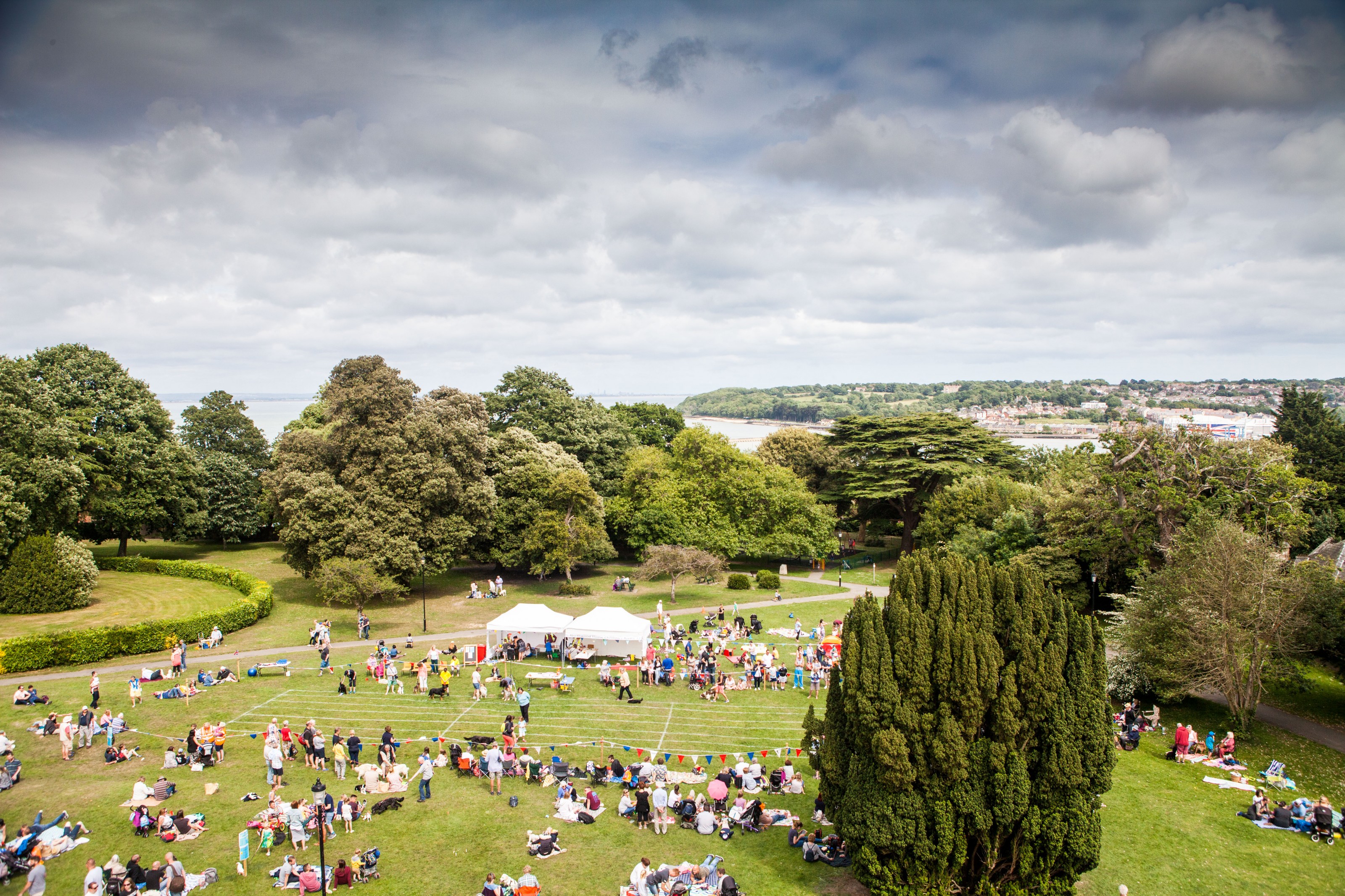 Northwood House view over event crowd