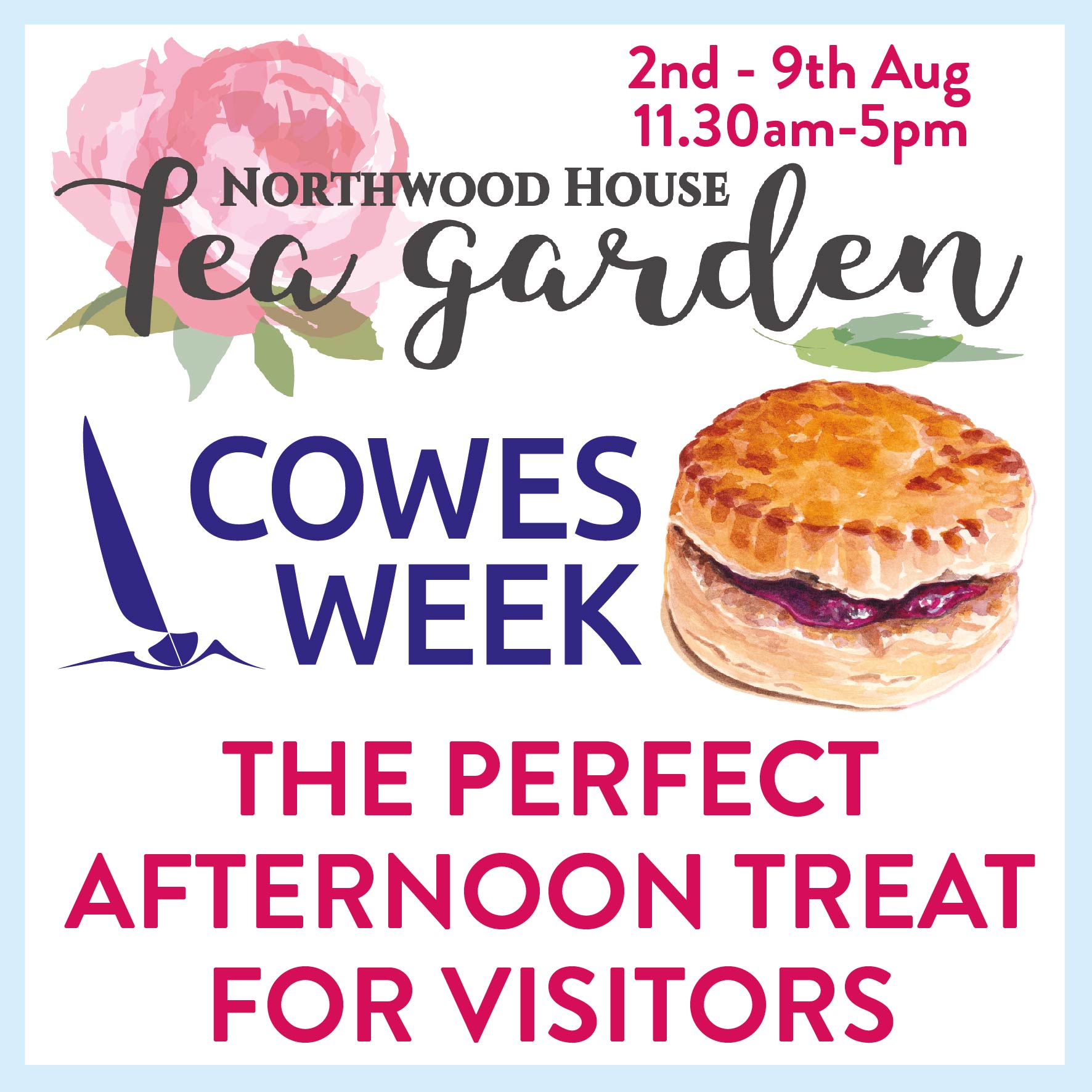 Cowes Week Tea Garden at Northwood House