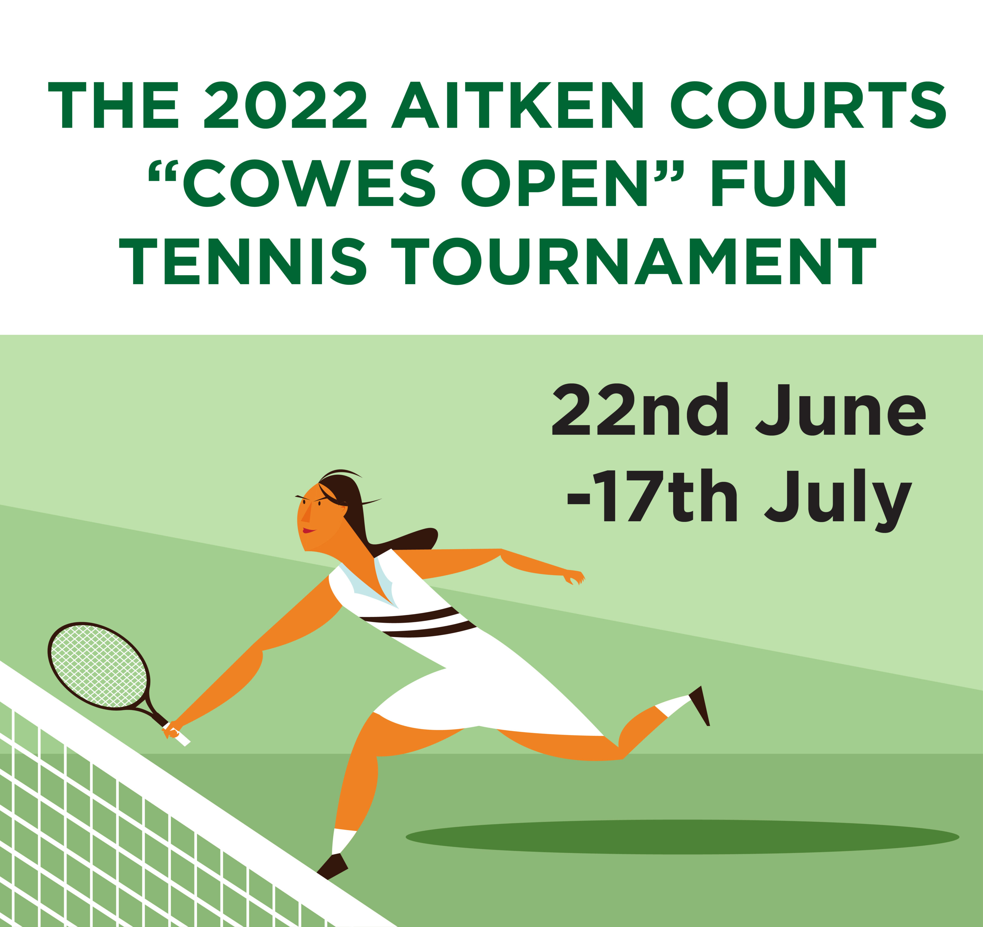 The 2022 Aitken Courts “Cowes Open” Fun Tennis Tournament