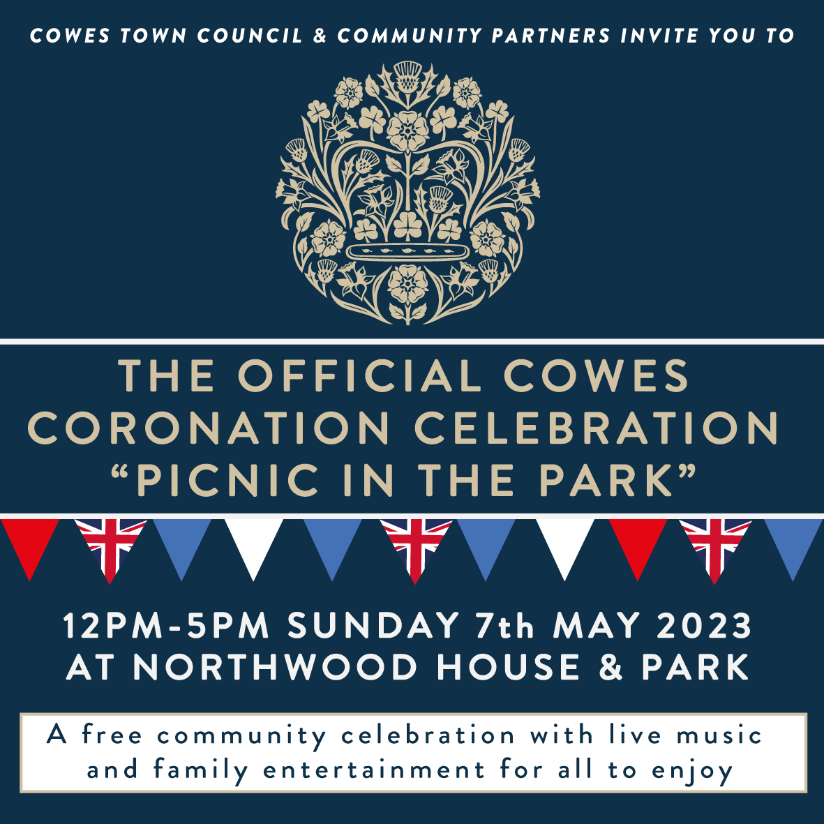 The Cowes Official Coronation Celebration “Picnic in the Park”
