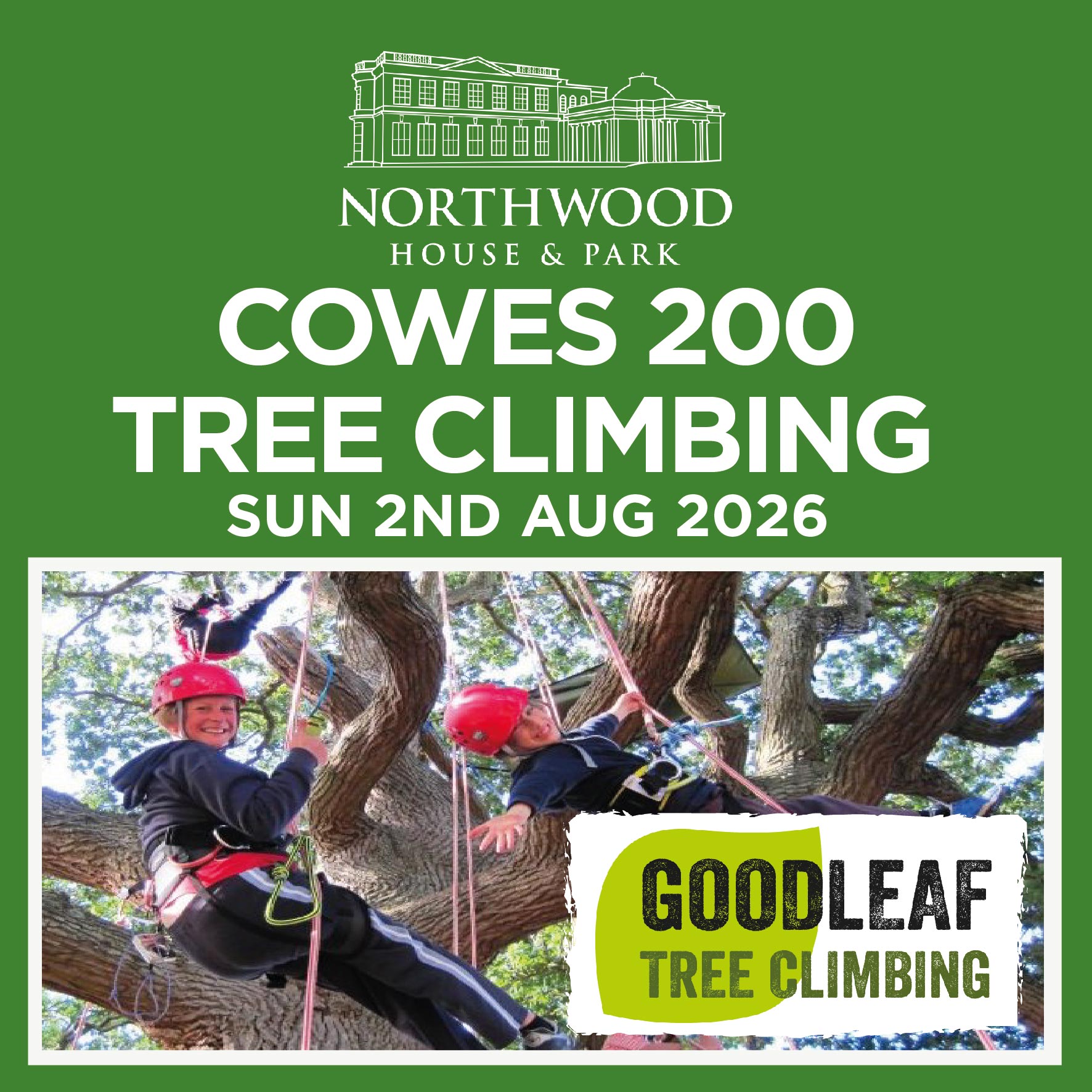 Cowes 200: Tree Climbing in Northwood Park with Goodleaf
