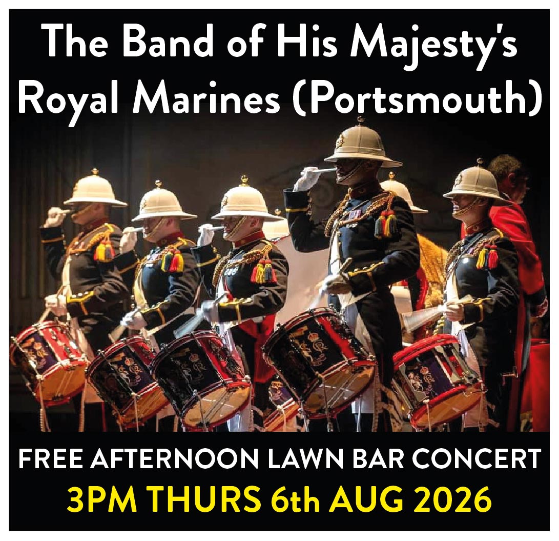 Lawn Bar Thursday special free concert: His Majesty’s Band of the Royal Marines (Portsmouth)